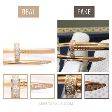 cartier nail bracelet real vs fake|cartier nail bracelet original.